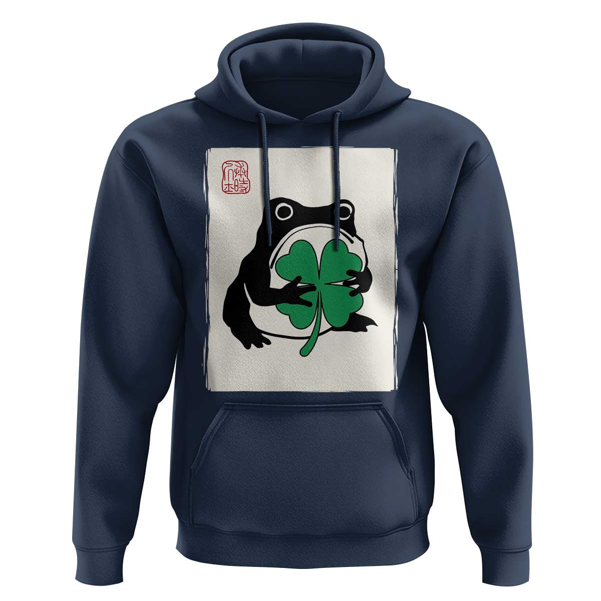 Grumpy Frog Japanese Hoodie St Patricks Day Gift