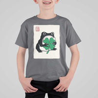 Grumpy Frog Japanese T Shirt For Kid St Patricks Day Gift