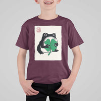 Grumpy Frog Japanese T Shirt For Kid St Patricks Day Gift