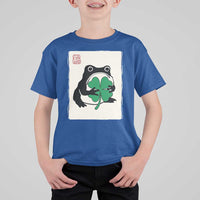 Grumpy Frog Japanese T Shirt For Kid St Patricks Day Gift