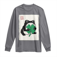 Grumpy Frog Japanese Long Sleeve Shirt St Patricks Day Gift