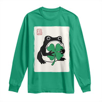 Grumpy Frog Japanese Long Sleeve Shirt St Patricks Day Gift