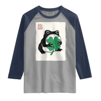 Grumpy Frog Japanese Raglan Shirt St Patricks Day Gift