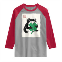 Grumpy Frog Japanese Raglan Shirt St Patricks Day Gift