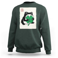 Grumpy Frog Japanese Sweatshirt St Patricks Day Gift