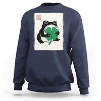 Grumpy Frog Japanese Sweatshirt St Patricks Day Gift