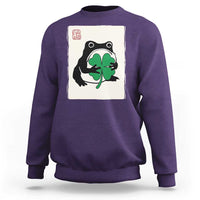 Grumpy Frog Japanese Sweatshirt St Patricks Day Gift