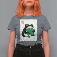 Grumpy Frog Japanese T Shirt For Women St Patricks Day Gift