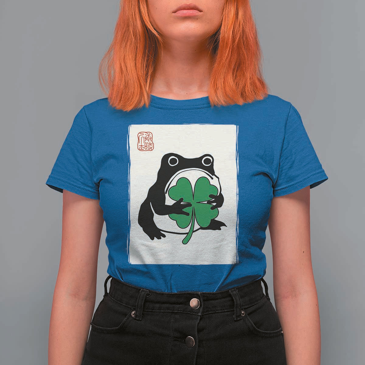 Grumpy Frog Japanese T Shirt For Women St Patricks Day Gift