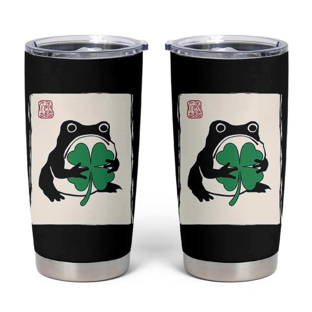 Grumpy Frog Japanese Tumbler Cup St Patricks Day Gift
