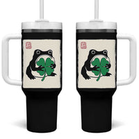 Grumpy Frog Japanese Tumbler With Handle St Patricks Day Gift