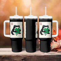 Grumpy Frog Japanese Tumbler With Handle St Patricks Day Gift
