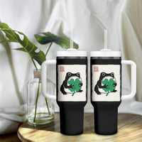 Grumpy Frog Japanese Tumbler With Handle St Patricks Day Gift