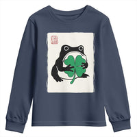 Grumpy Frog Japanese Youth Sweatshirt St Patricks Day Gift
