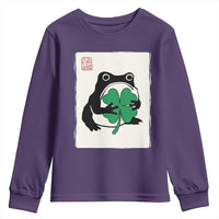 Grumpy Frog Japanese Youth Sweatshirt St Patricks Day Gift