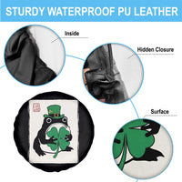 Vintage Japanese Grumpy Frog Spare Tire Cover Lucky St Paddys Day