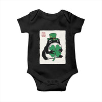 Vintage Japanese Grumpy Frog Baby Onesie Lucky St Paddys Day