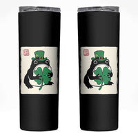 Vintage Japanese Grumpy Frog Skinny Tumbler Lucky St Paddys Day