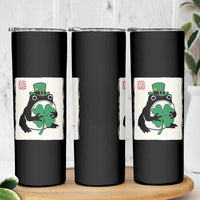 Vintage Japanese Grumpy Frog Skinny Tumbler Lucky St Paddys Day