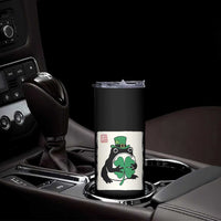 Vintage Japanese Grumpy Frog Skinny Tumbler Lucky St Paddys Day
