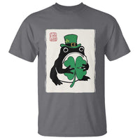 Vintage Japanese Grumpy Frog T Shirt Lucky St Paddys Day