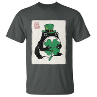 Vintage Japanese Grumpy Frog T Shirt Lucky St Paddys Day