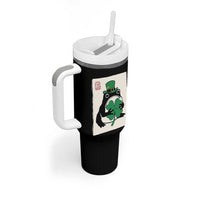 Vintage Japanese Grumpy Frog Tumbler With Handle Lucky St Paddys Day