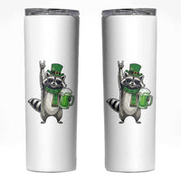 Funny Raccoon Rock On Skinny Tumbler St Patricks Day Gift