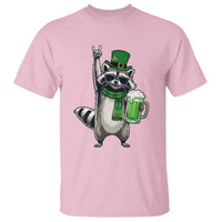 Funny Raccoon Rock On T Shirt St Patricks Day Gift