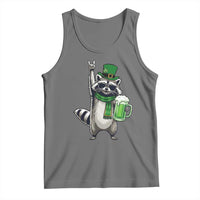 Funny Raccoon Rock On Tank Top St Patricks Day Gift
