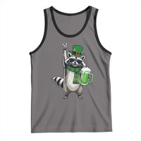 Funny Raccoon Rock On Tank Top St Patricks Day Gift