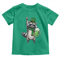 Funny Raccoon Rock On Toddler T Shirt St Patricks Day Gift