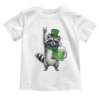 Funny Raccoon Rock On Toddler T Shirt St Patricks Day Gift