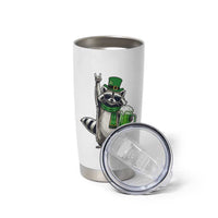 Funny Raccoon Rock On Tumbler Cup St Patricks Day Gift