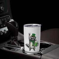 Funny Raccoon Rock On Tumbler Cup St Patricks Day Gift