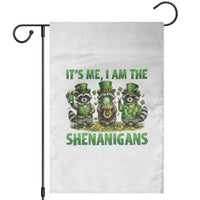 I Am The Shenanigans Garden Flag Funny Irish Raccoon St Patricks Day