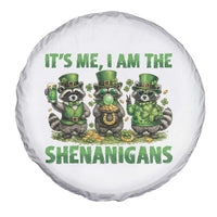 I Am The Shenanigans Spare Tire Cover Funny Irish Raccoon St Patricks Day