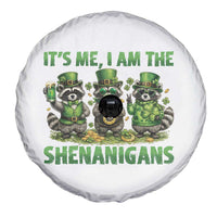 I Am The Shenanigans Spare Tire Cover Funny Irish Raccoon St Patricks Day