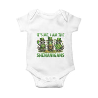 I Am The Shenanigans Baby Onesie Funny Irish Raccoon St Patricks Day