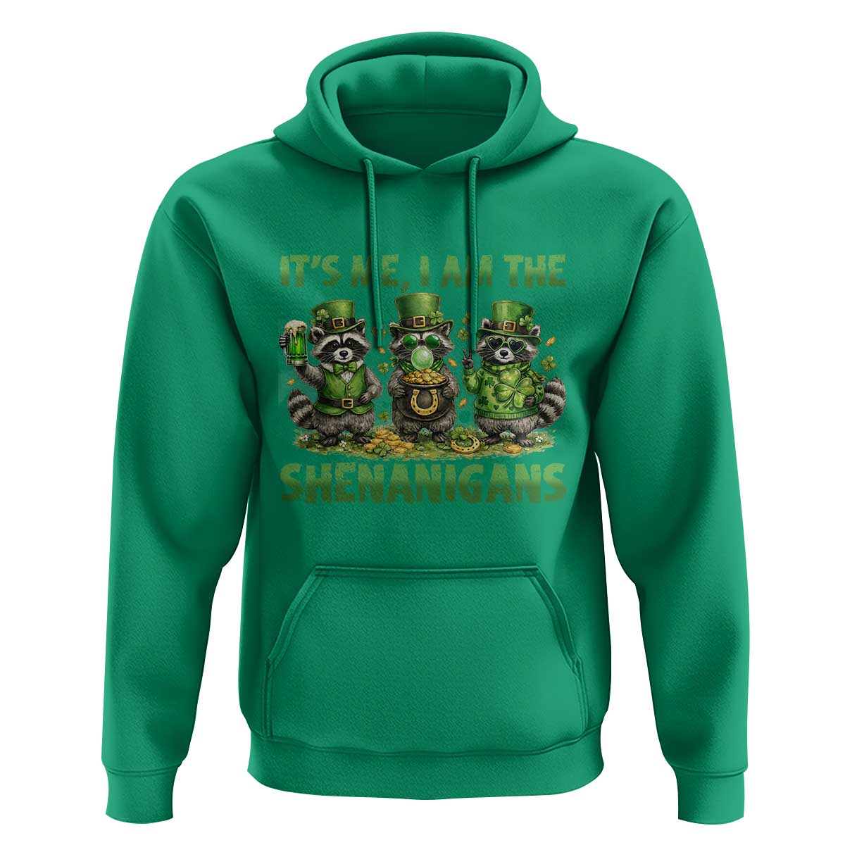 I Am The Shenanigans Hoodie Funny Irish Raccoon St Patricks Day
