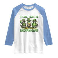 I Am The Shenanigans Raglan Shirt Funny Irish Raccoon St Patricks Day