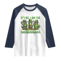 I Am The Shenanigans Raglan Shirt Funny Irish Raccoon St Patricks Day