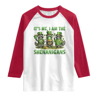 I Am The Shenanigans Raglan Shirt Funny Irish Raccoon St Patricks Day