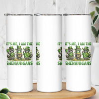 I Am The Shenanigans Skinny Tumbler Funny Irish Raccoon St Patricks Day
