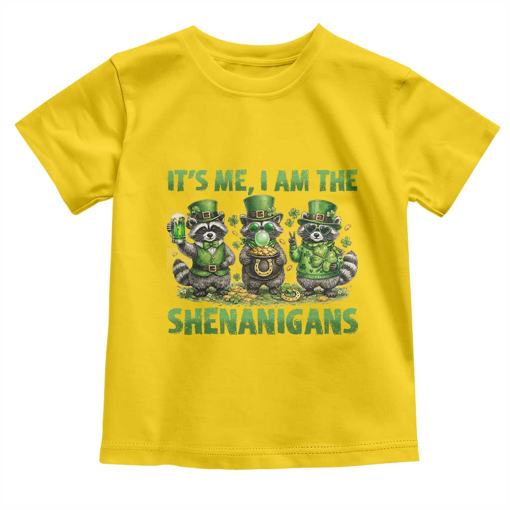 I Am The Shenanigans Toddler T Shirt Funny Irish Raccoon St Patricks Day