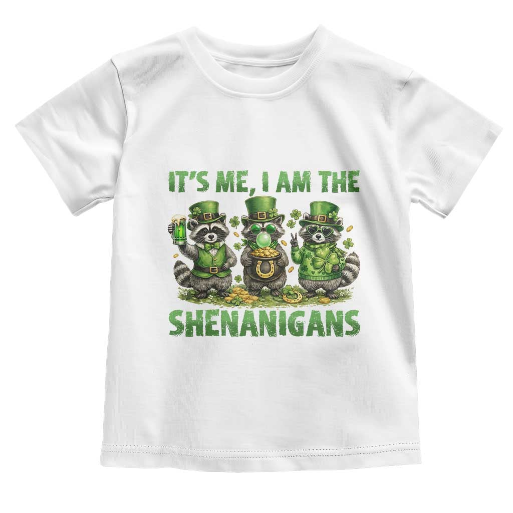 I Am The Shenanigans Toddler T Shirt Funny Irish Raccoon St Patricks Day