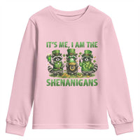 I Am The Shenanigans Youth Sweatshirt Funny Irish Raccoon St Patricks Day