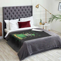I Am The Shenanigans Throw Blanket Funny Irish Raccoon