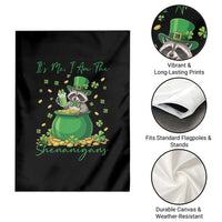 I Am The Shenanigans Garden Flag Funny Irish Raccoon