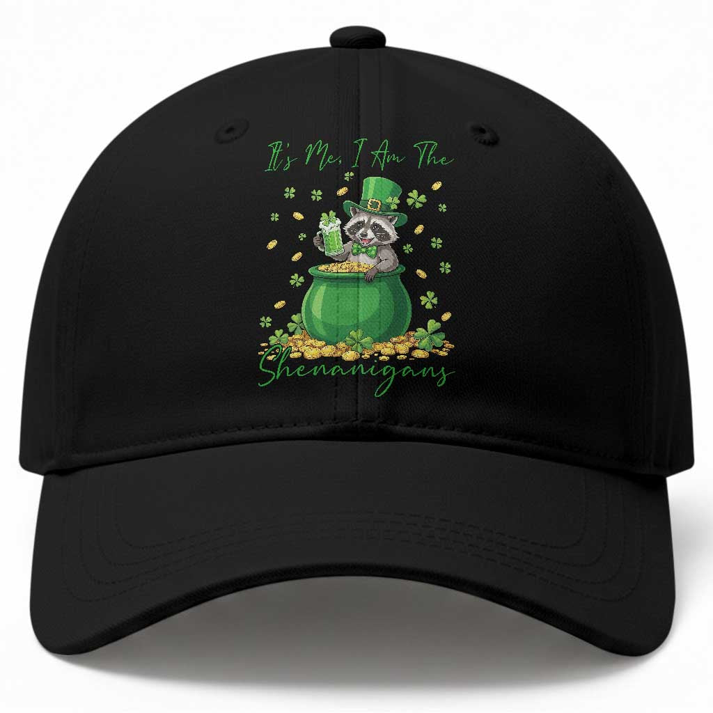 I Am The Shenanigans Baseball Cap Funny Irish Raccoon